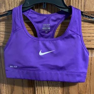 Nike Pro Purple Sports Bra XS